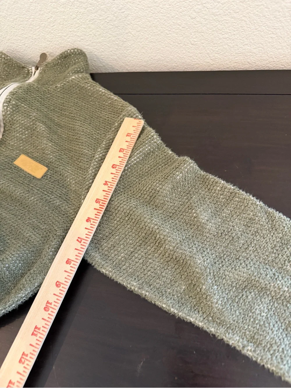 Jadelynn Brooke Olive Green Half-Zip Knit Sweater